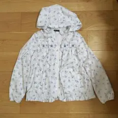 【美品】べべ　タフタフラワー　ブルゾン　パーカー　150