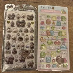 モンチッチ　すみっこぐらし　ボンボンドロップシール、ポップシール　2個セット