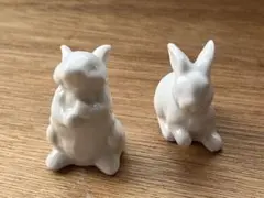 うさぎの陶器２個セット