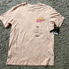 新品NIKE スケーターTシャツ M 両面プリント サーモンピンクのサムネイル