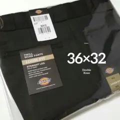 36×32【新品・未使用】ディッキーズ　ダブルニー　85283　　・BLACK・