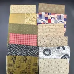 パッチワーク　カットクロス　中古品　12枚セット