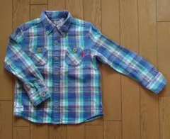 MIKIHOUSE ミキハウス チェック柄長袖シャツ 120cm