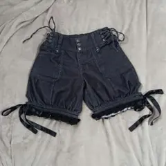 オッズオン/デニムショートパンツ（黒）