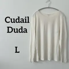 U.S.A製✨ Cudail Duda インナー長袖Tシャツ L アイボリー