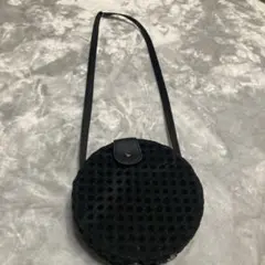 R O D E S K O 黒 円形ショルダーバッグ
