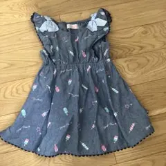 mezzo piano アイスクリーム柄ノースリーブワンピース