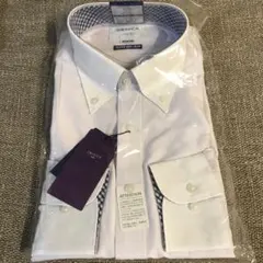 タグ付 オリヒカ スーパーノンアイロン シャツ M ボタンダウン ORIHICA