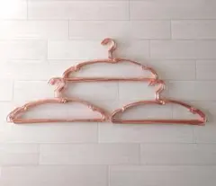 【THREEPPY】ピンクゴールドハンガー