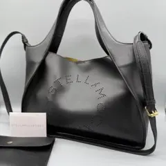 ステラマッカートニー 2wayトートバッグ ショルダーバック パンチング ロゴ