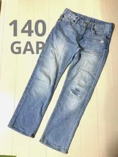 Gap ギャップ キッズ デニムパンツ ダメージ加工 140cm