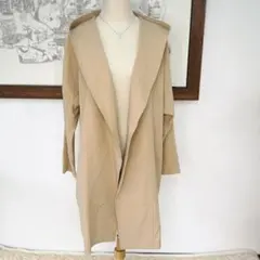 美品 アーバンリサーチロッソ フーデッドガウンコート ベージュ 日本製 Fのサムネイル