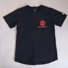 ELEMENT 半袖Tシャツ ブラック レッド ロゴ キッズ 150のサムネイル