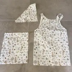 キッズエプロン　3点セット