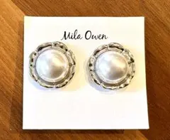 美品！Mila Owen イヤリング　シルバー　パールのサムネイル