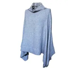 ZARA MANTECO ポンチョ アシメントリー ケープ グレー Mサイズ