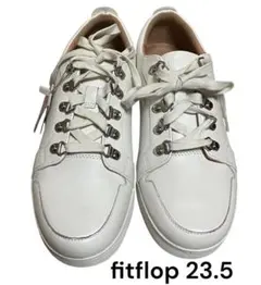 美品☆fitflopフィットフロップレザースニーカーレディース23.5cm相当