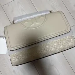 TORY BURCH　ショルダーバッグ フレミング コンバーチブル クリーム