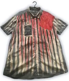 半袖アナーキーシャツ 3XL (灰色系) type-Johnny Rotten