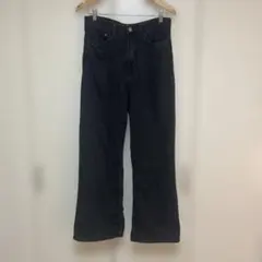 H&M ワイドウルトラハイデニム Black 40