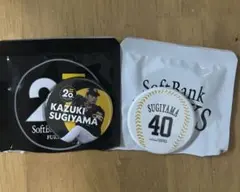 【福岡ソフトバンクホークス】40 杉山 一樹 缶バッジセット