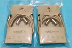 新品 3COINS 2本 Lightning スマホ ストラップ 充電 ホワイト