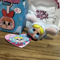 cry baby POWERPUFF GIRLS キーホルダー　バブルス