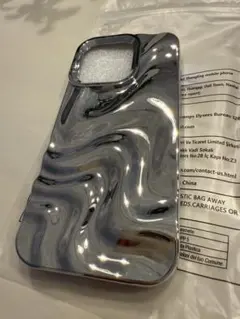 iPhone16pro iPhoneケース　シーイン　スマホケース　シルバー