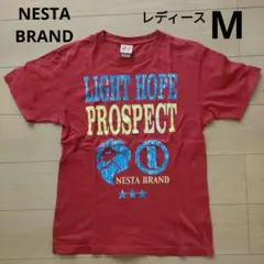 【NESTA BRAND】レディースM 半袖Tシャツ レッド
