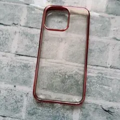 iPhone13Pro ケース クリアカバースマホケース透明ローズピンク