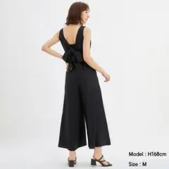 GU ジーユー　バックリボンコンビネゾン(ノースリーブ)