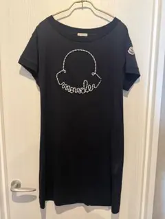 MONCLER 黒 半袖ワンピース　xs