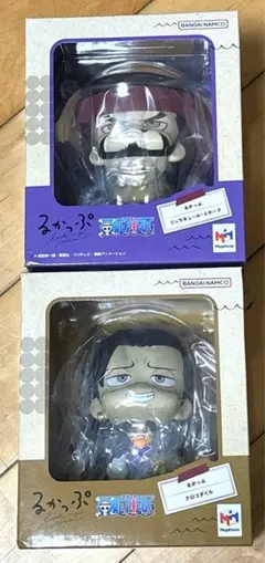 るかっぷ　ONE PIECE ミホーク　クロコダイル　フィギュア　2体セット