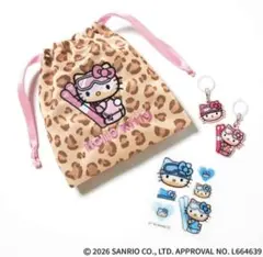 sweet 付録 ハローキティ 日焼け シール・チャーム・巾着 セット