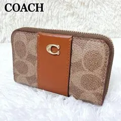 現行品✨【COACH】エッセンシャル スモール シグネチャー ラウンドジップ