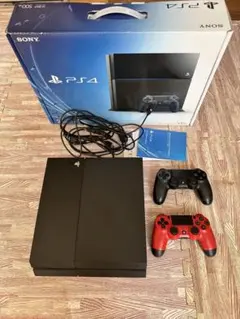 ゲーム12本付き プレステ4PlayStation 4 本体 赤黒コントローラー