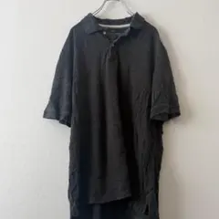 フェイデッドグローリー 半袖ポロシャツ 無地 2XL 黒 コットン ビッグのサムネイル
