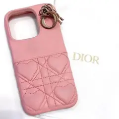 クリスチャンディオール iPhone15Pro ハート カナージュ ピンク
