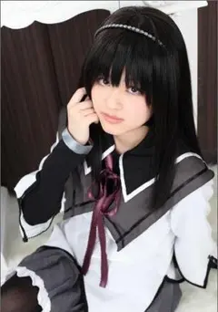 魔法少女 まどか☆マギカ 暁美 ほむら 風 ウィッグ まどマギ コスプレ