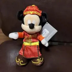 香港Disney ミッキーマウス ぬいぐるみ マスコット キーチェーン