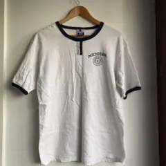 チャンピオン　リンガーTシャツ　カレッジ　USA古着