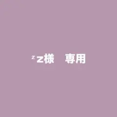 ᶻz様　専用