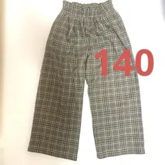 GU GIRLSハイウエストワイドパンツ(チェック)のサムネイル