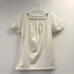 earth music&ecology 半袖カットソー アイボリー Sサイズ