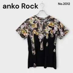 anko Rock 猫 プリント Tシャツ ユニセックス リアル猫コラージュのサムネイル