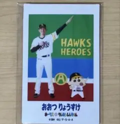 福岡ソフトバンクホークス チェキ 大津 亮介 クレヨンしんちゃん