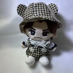 はぴぬい服　　TJサイズブラウン系くま耳帽子のセットNo.123-1