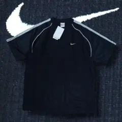 00s NIKE テックTシャツ ゲームシャツ パイピング アームライン y2k