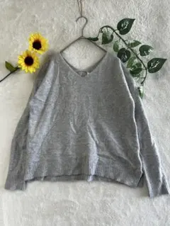 ナチュラルビューティーベーシック Vネックニット キレイめ 大人カジュアル