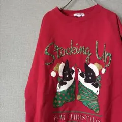 ヴィンテージ　US古着　激カワ　スウェット　トレーナー　プリントデザイン